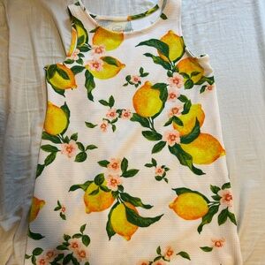 Cappagallo floral/lemon dress